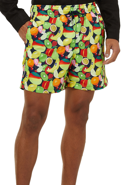 Maui Fruit Print Swim Shorts